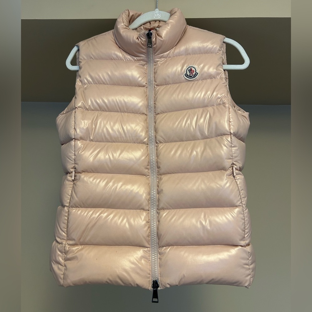 Moncler Ghany Shiny Quilted Puffer Vest